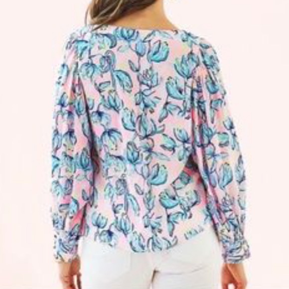 Lilly Pulitzer Maisel Top Sweet Pea - Picture 9 of 10